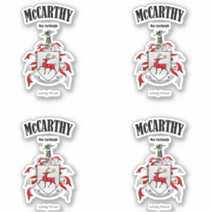 Pegatina Traducción y significado irlandés de McCarthy Escu