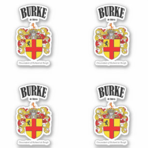 Pegatina Traducción y significado irlandés del Escudo Burke