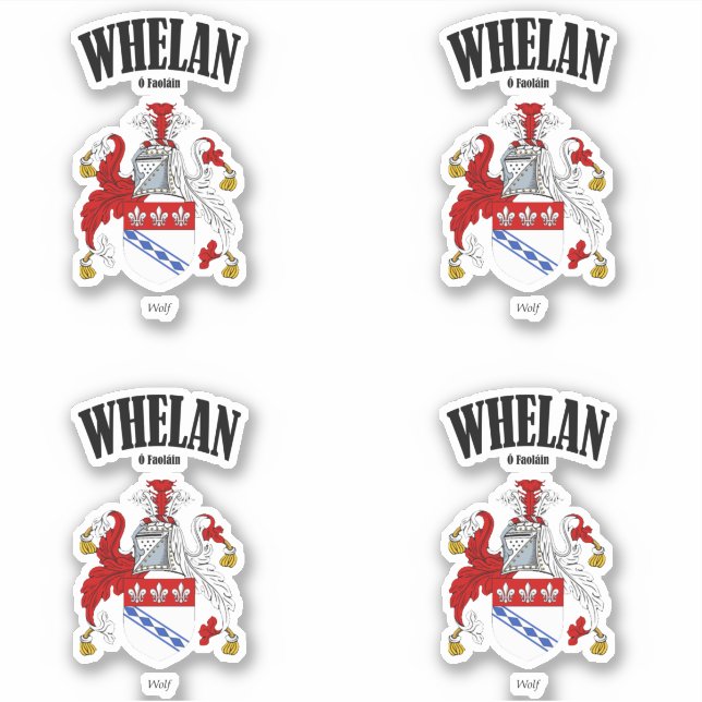 Pegatina Traducción y significado irlandés (x4) en Escudo a (Anverso)