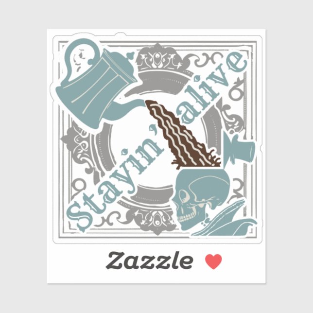 Pegatina ¡Trae el café! (Hoja)