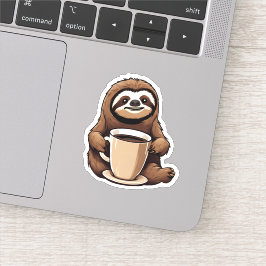 Pegatina Tragedia suave con café impermeable