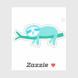 Pegatina Tragedia verde azulada en una rama