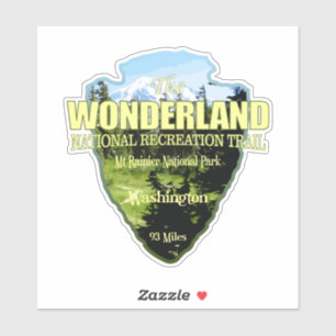 Pegatina Trail de Wonderland (punta de flecha)
