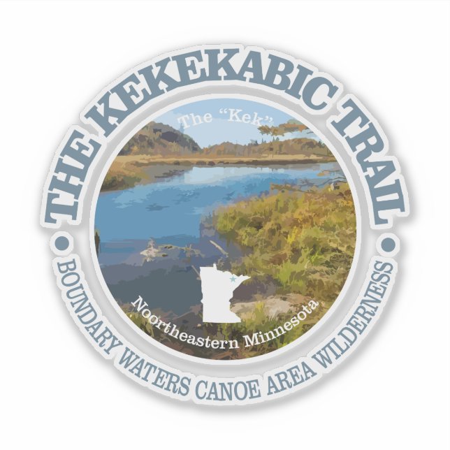 Pegatina Trail Kekekabic (Anverso)
