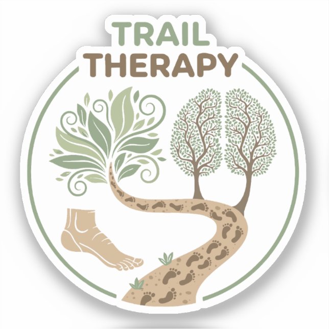 Pegatina Trail Therapy (Anverso)