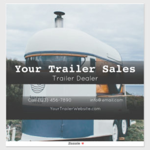 Pegatina Trailer Dealer empresa de publicidad de vehículos