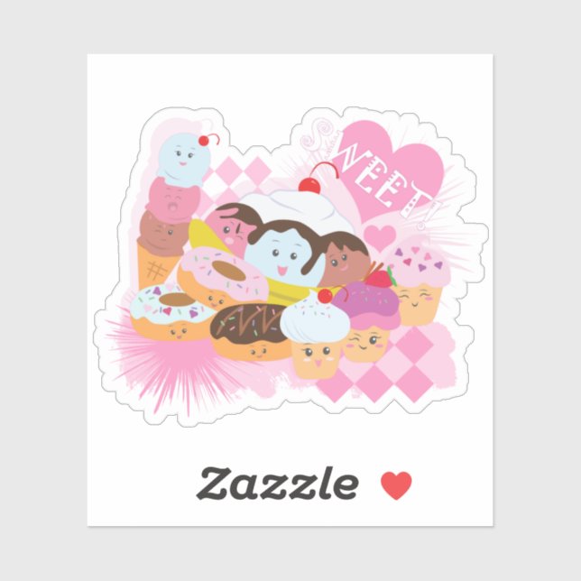 Pegatina Trajes dulces (Hoja)