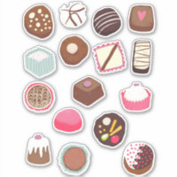 Trajes dulces de chocolate