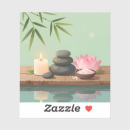 Pegatina Tranquil Reflection - Square Vinyl 