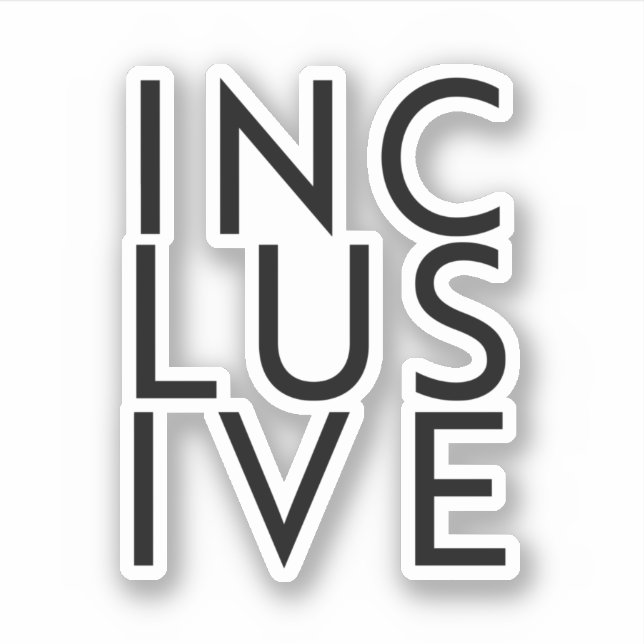 Pegatina Trans Inclusivo (Anverso)