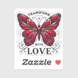 Pegatina Transform with Love Sticker – Crimson Butterfly Sy
