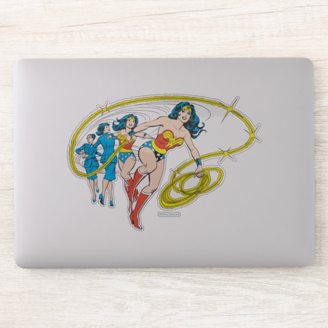 Pegatina Transforma de mujer maravilla (Ordenador)