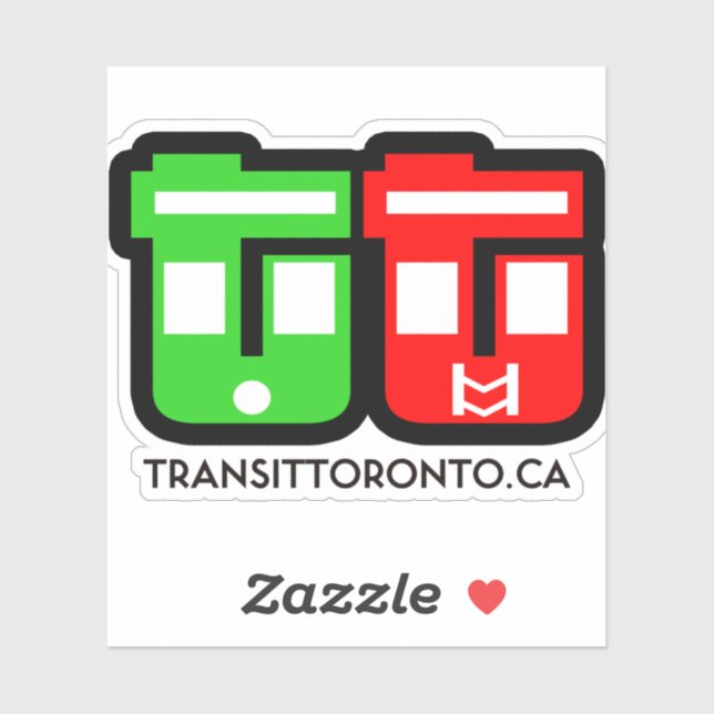 Pegatina Transit Toronto Logo Sticker (Hoja)