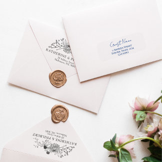 Pegatina transparente de detalles del invitado