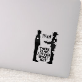Pegatina Transparente "NO APP 4 iDAD"