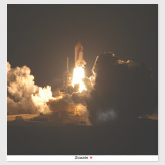 Pegatina Transporte espacial Tierra Nocturna Nocturna Canva