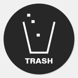 PEGATINA TRASH CAN