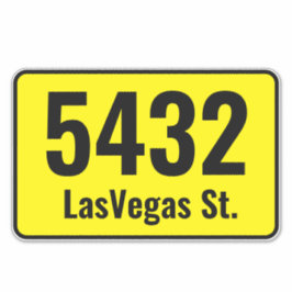 Pegatina Trash Garbage Can - Número de dirección de la band