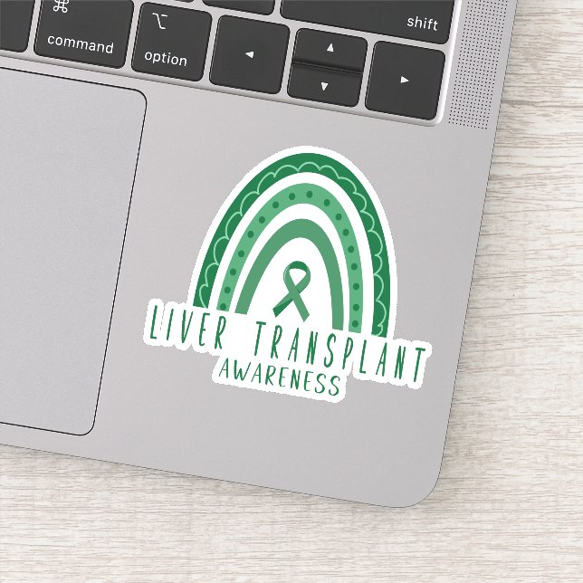 Pegatina Trasplante hepático Concienciación sobre la Cinta  (Detalle)