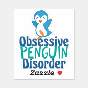 Pegatina Trastorno obsesivo agudo del pingüino