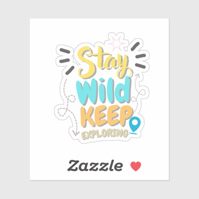 Pegatina Travel Quote sticker  (Hoja)