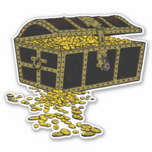 Pegatina Treasure Chest