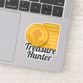 Pegatina Treasure Hunter St Patrick's Day Gold Coins