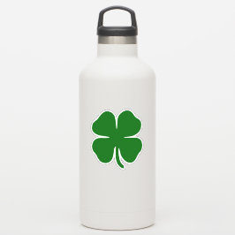 Pegatina Trébol de Cuatro Hojas Lucky Green Irlandés