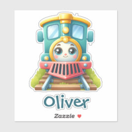 Pegatina Tren Colorido Lindo