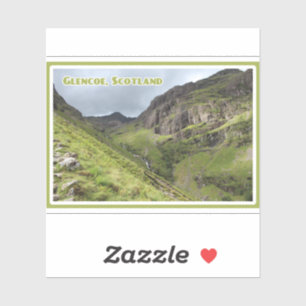 Pegatina Tres hermanas de Glencoe, montañas de Escocia