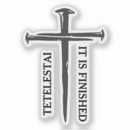 Pegatina Tres uñas cruzan tetelestai