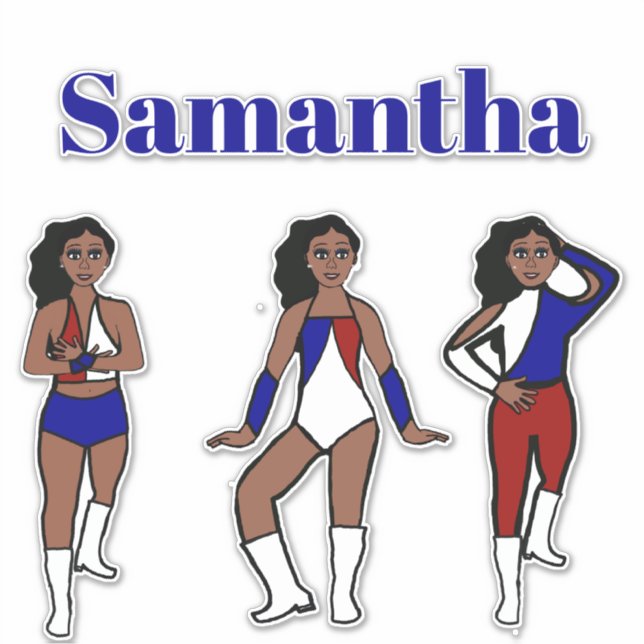 Pegatina Tri Style Dancer RWB  #1 (Anverso)