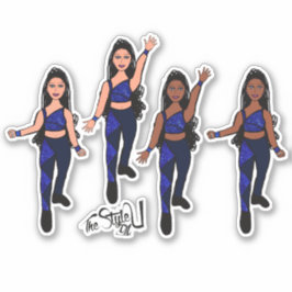 Pegatina Triangle Spark Blue Navy