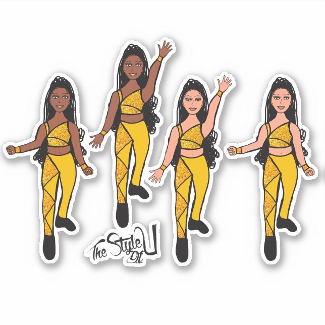 Pegatina Triangle Spark Double Gold (Anverso)