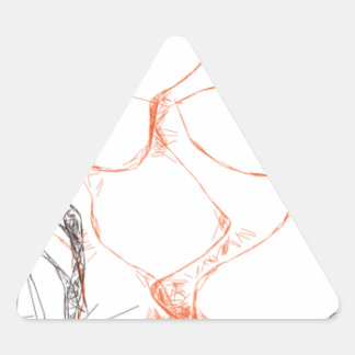 Pegatina Triangular 00010 arte abstracto
