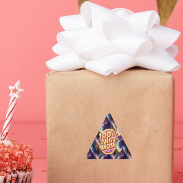 Pegatina Triangular 100% Que Mamá Resumen El Patrón