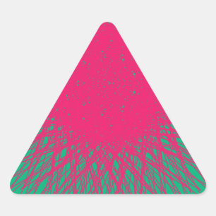 Pegatina Triangular abstracto rosa