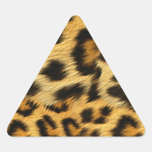 Pegatina Triangular Accesorios de impresión de piel de leopardo realis