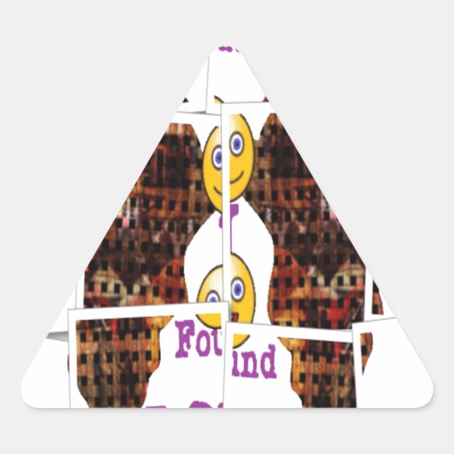 Pegatina Triangular África es donde encontré amor (Anverso)