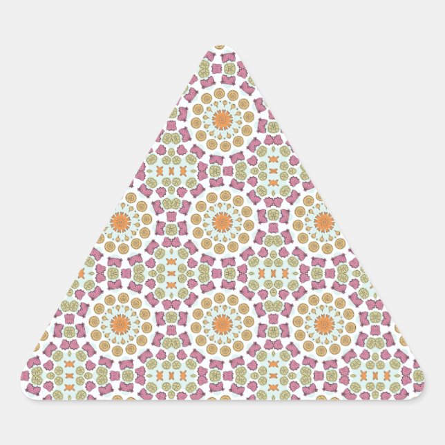 Pegatina Triangular Aguas marinas (Anverso)