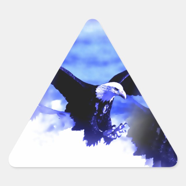 Pegatina Triangular Águila en vuelo (Anverso)