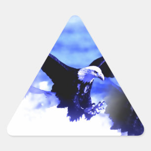Pegatina Triangular Águila en vuelo