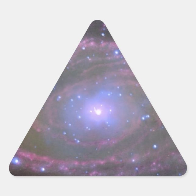 Pegatina Triangular Agujero negro (Anverso)