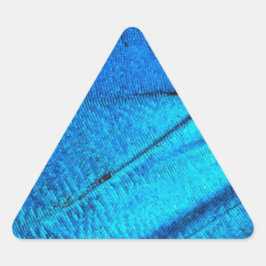 Pegatina Triangular Ala de mariposa azul irlandés