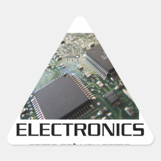 Pegatina Triangular Algunos Electrónicos.