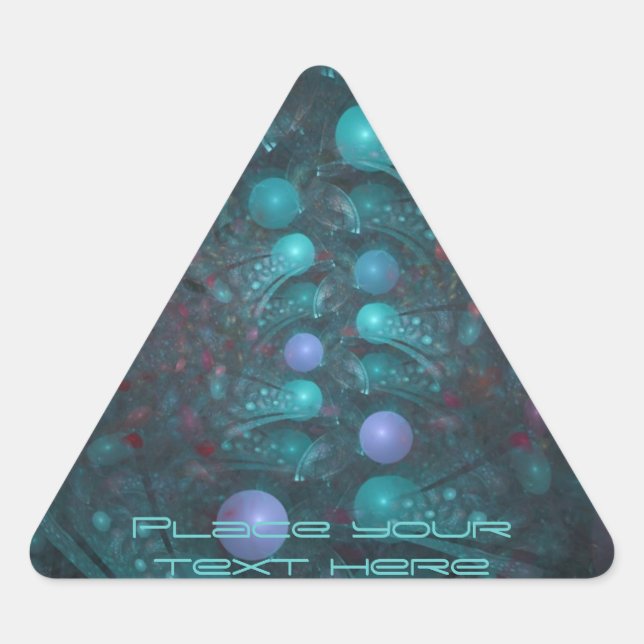 Pegatina Triangular Alien Skin 001 (Anverso)