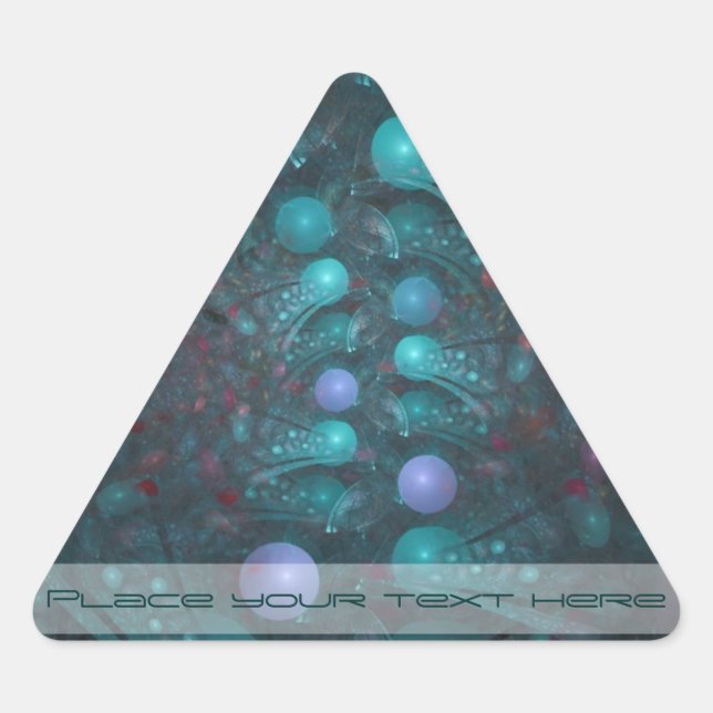 Pegatina Triangular Alien Skin 001 (Anverso)