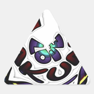 Pegatina Triangular Amar a Hakuna Matata encantadores regalos