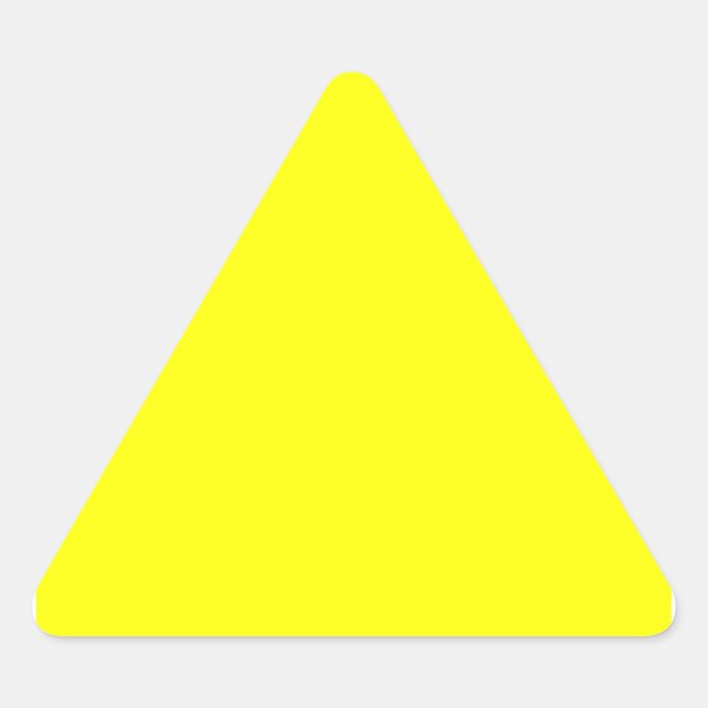 Pegatina Triangular Amarillo arcoiris (Anverso)