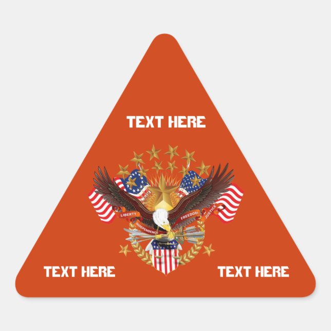 Pegatina Triangular América no es un triángulo olvidado sólo ver notas (Anverso)